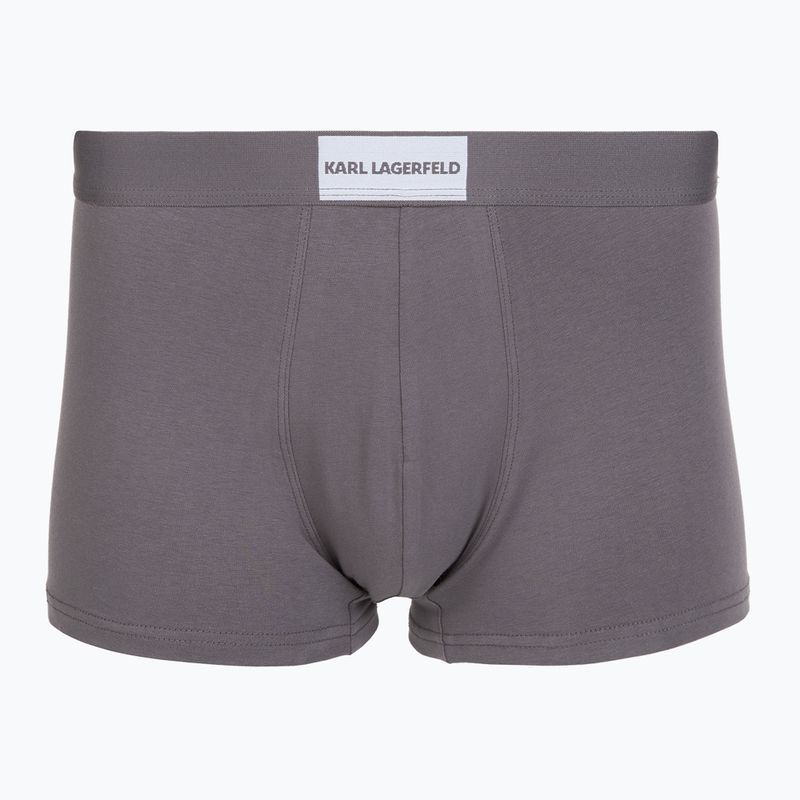 Férfi boxeralsók KARL LAGERFELD Essential Logo Trunk 7 pár olive/clear sky/excalibur 4