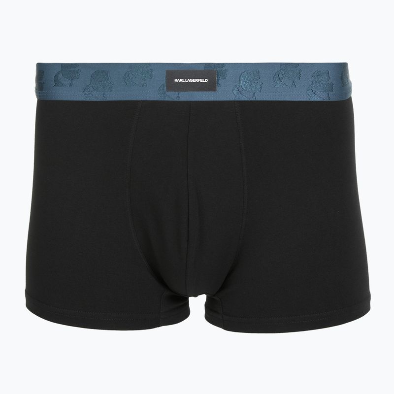 Férfi boxeralsó KARL LAGERFELD Kameo Logo Trunk 7 pár midnight/clear sky/olive 4