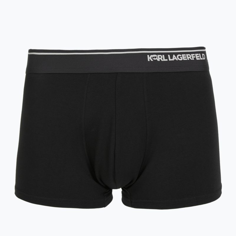 Férfi boxeralsó KARL LAGERFELD Ikon Aop Trunk 3 pár karl dot/ash black 4