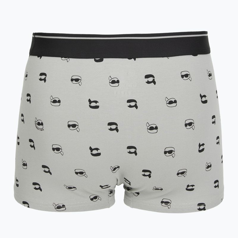 Férfi boxeralsó KARL LAGERFELD Ikon Aop Trunk 3 pár karl dot/ash black 5