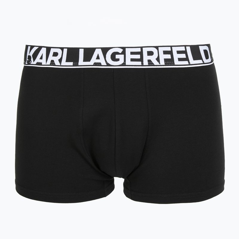 Férfi boxeralsó KARL LAGERFELD Bold Elastic Trunk 3 pár black 2