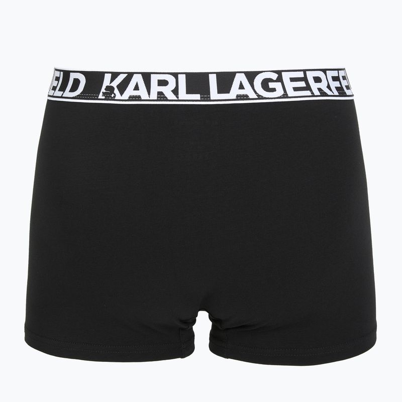 Férfi boxeralsó KARL LAGERFELD Bold Elastic Trunk 3 pár black 3