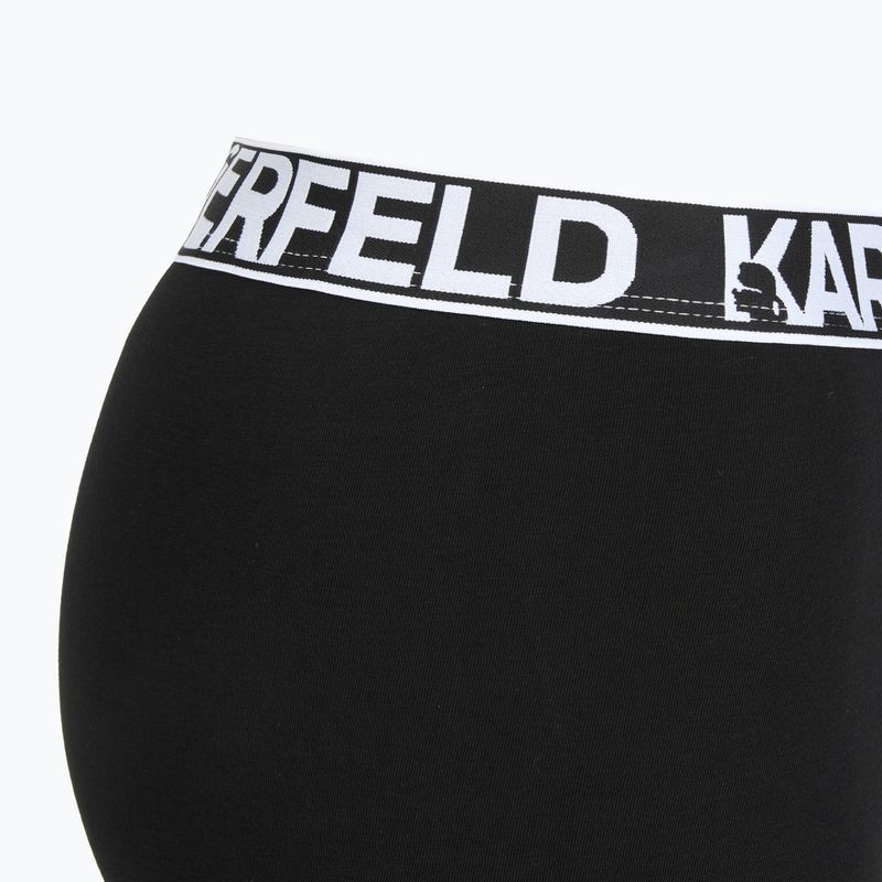Férfi boxeralsó KARL LAGERFELD Bold Elastic Trunk 3 pár black 4