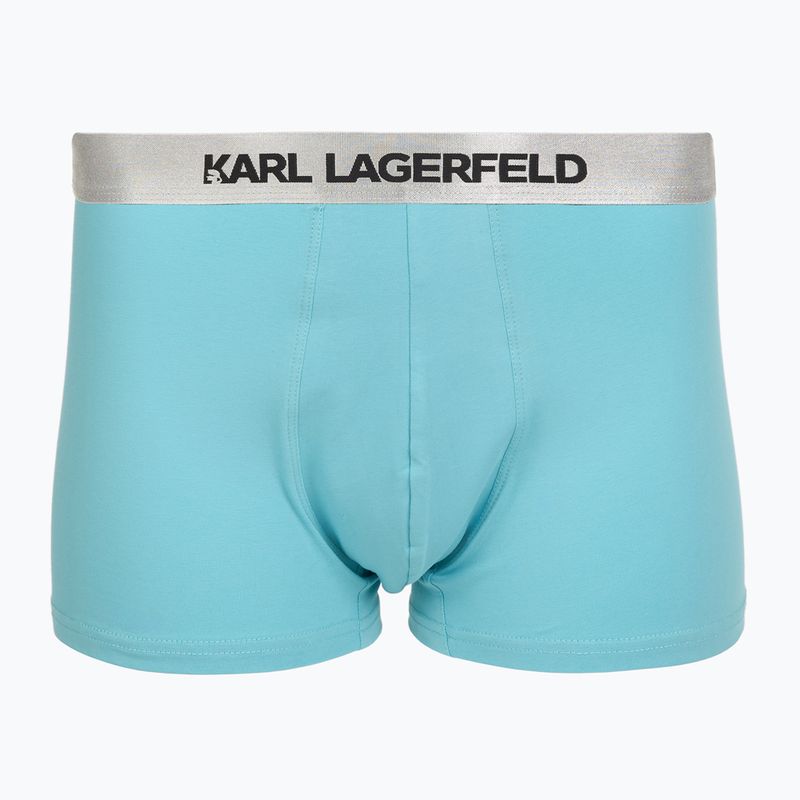 Férfi boxeralsó KARL LAGERFELD Elastic Trunk 3 pár dark sea/black/blue 2