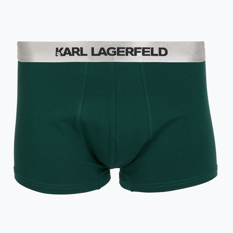 Férfi boxeralsó KARL LAGERFELD Elastic Trunk 3 pár dark sea/black/blue 3