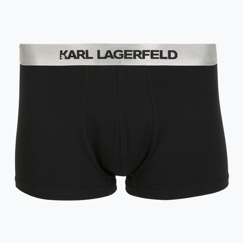 Férfi boxeralsó KARL LAGERFELD Elastic Trunk 3 pár dark sea/black/blue 4