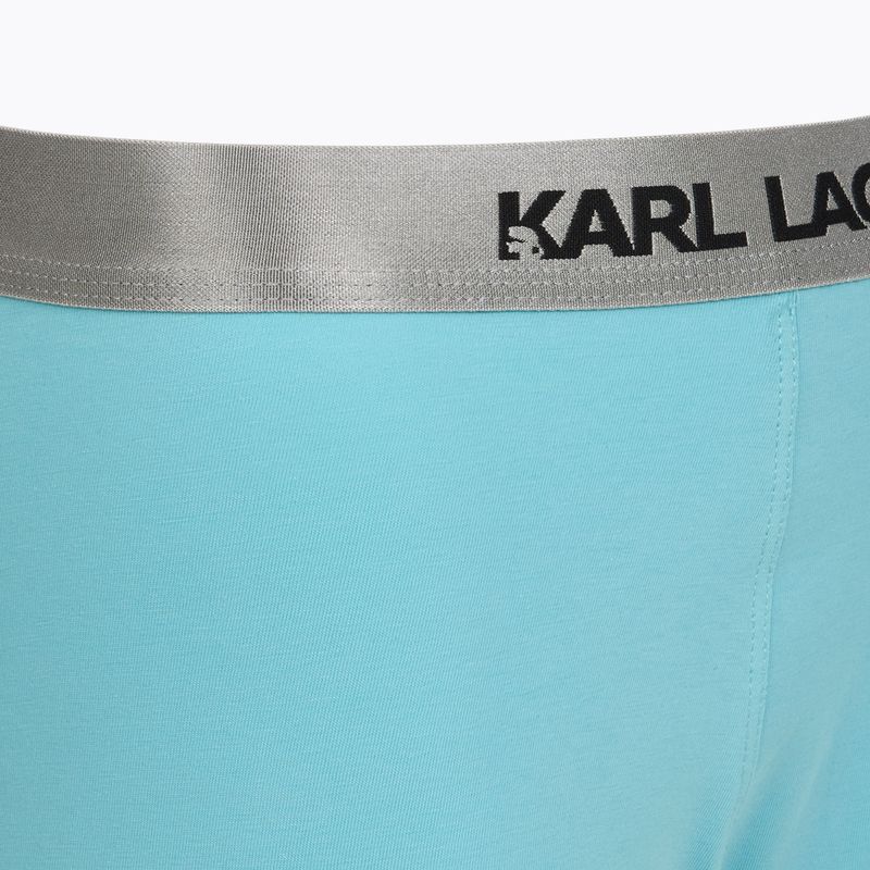 Férfi boxeralsó KARL LAGERFELD Elastic Trunk 3 pár dark sea/black/blue 6