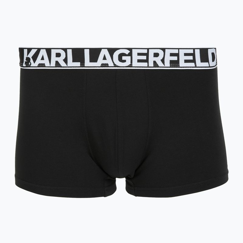 Férfi boxeralsó KARL LAGERFELD Bold Elastic Trunk 3 pár windsor/black/ash 4