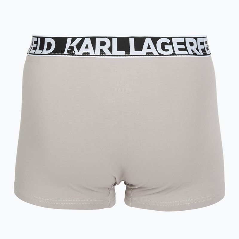 Férfi boxeralsó KARL LAGERFELD Bold Elastic Trunk 3 pár windsor/black/ash 5