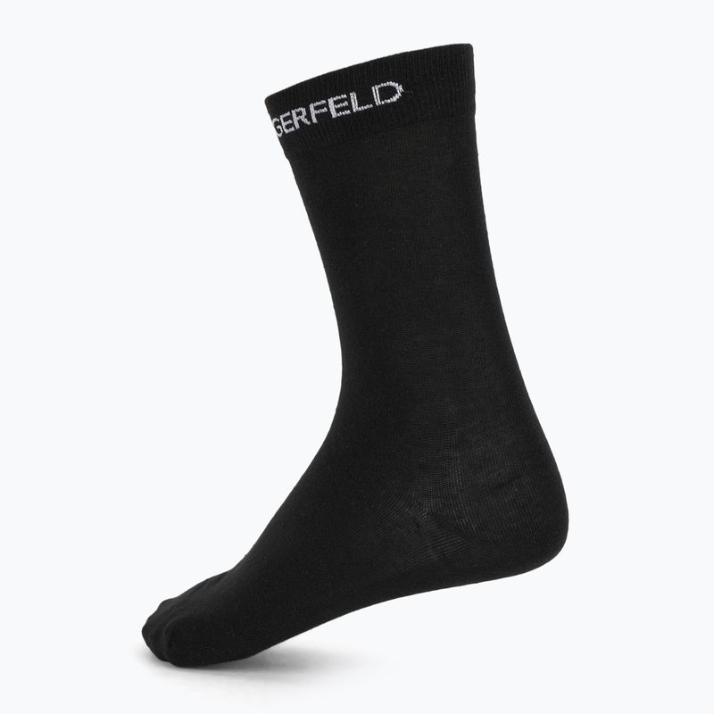 Férfi boxeralsó + zokni szett KARL LAGERFELD Ikon Trunk aop karl dot black 6