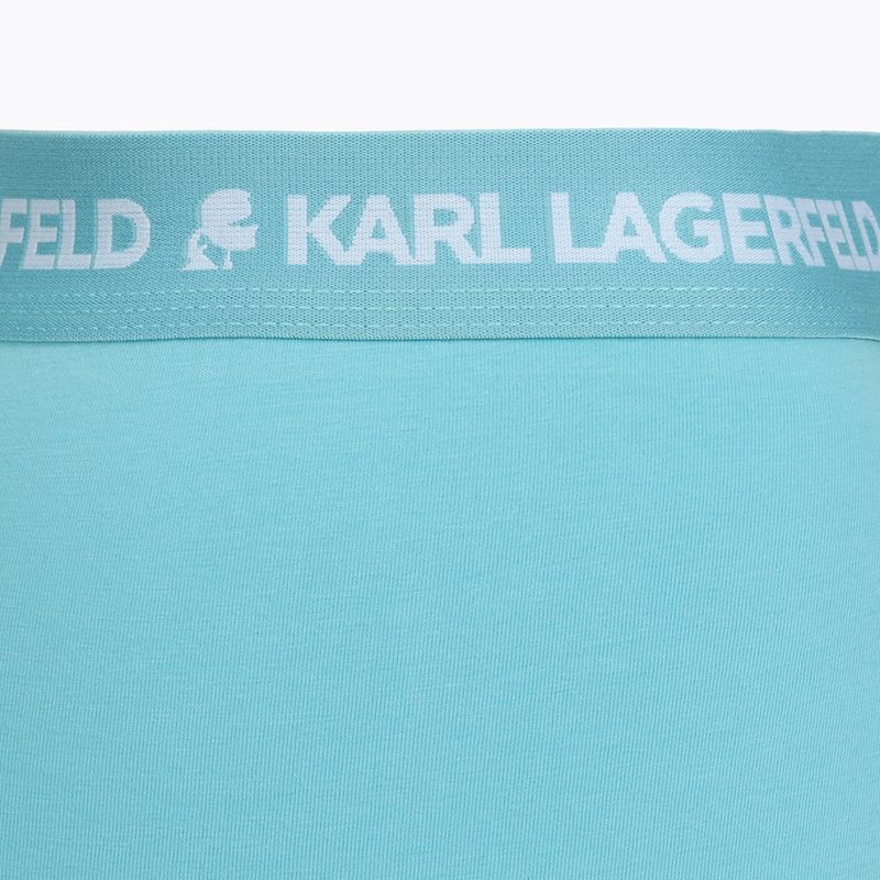 Férfi boxerek KARL LAGERFELD Logo Trunk Multiband 3 pár dark sea/indigo/blue 6