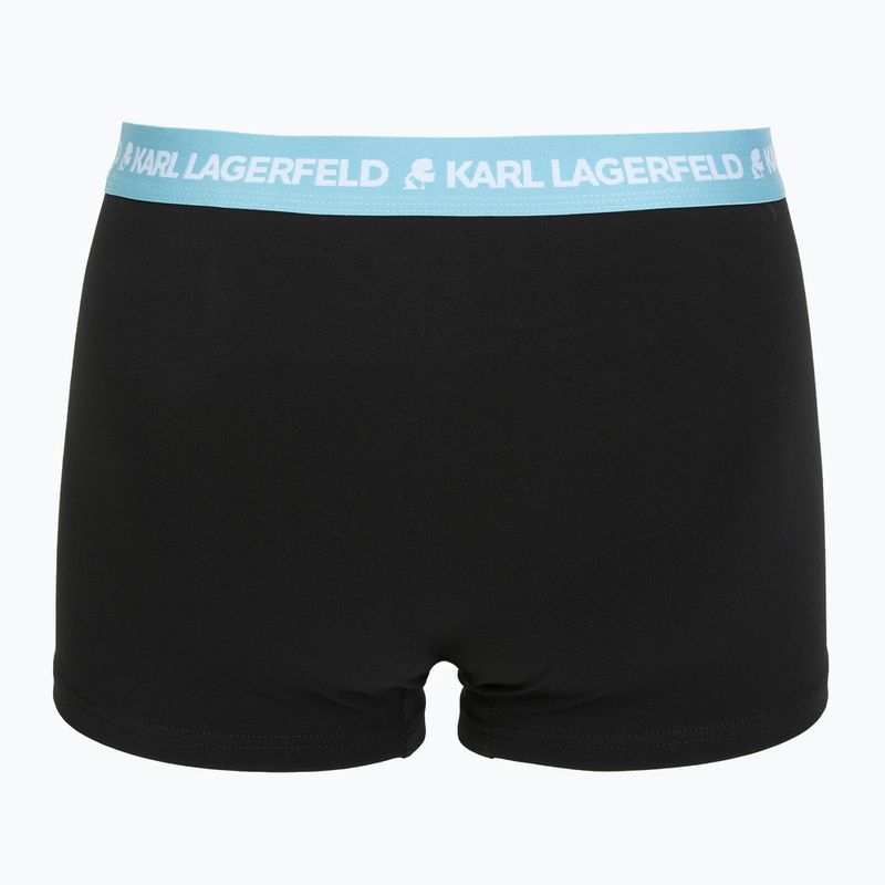 Férfi boxeralsók KARL LAGERFELD Logo Trunk Colorband 3 pár dark sea/indigo/blue 3