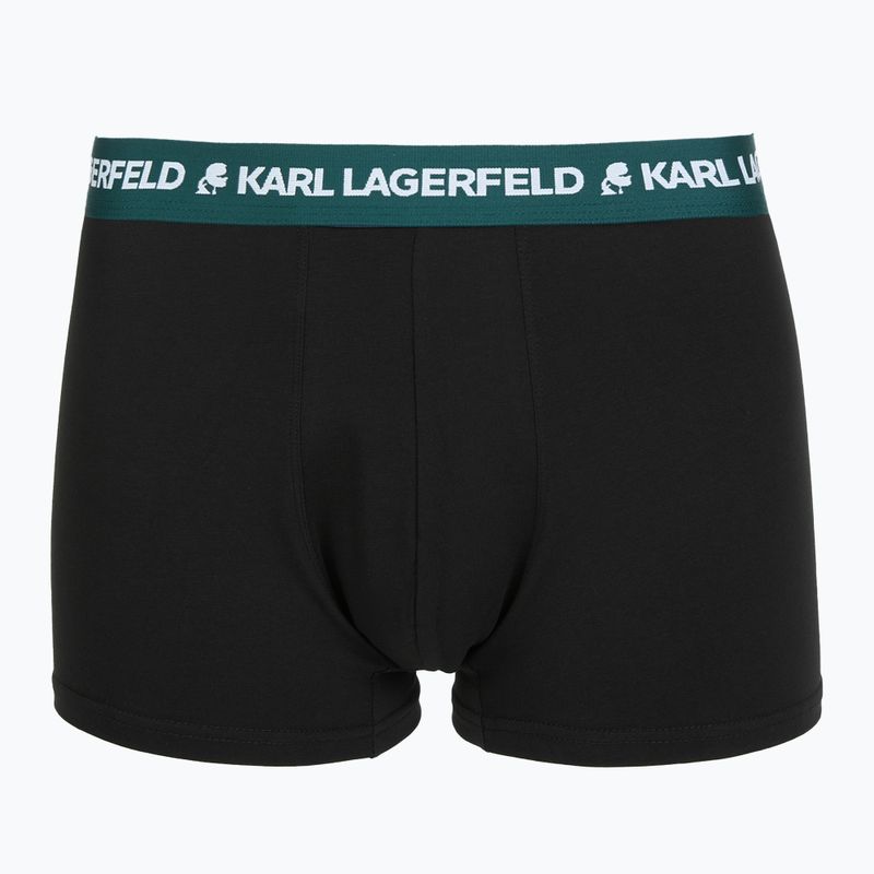 Férfi boxeralsók KARL LAGERFELD Logo Trunk Colorband 3 pár dark sea/indigo/blue 4