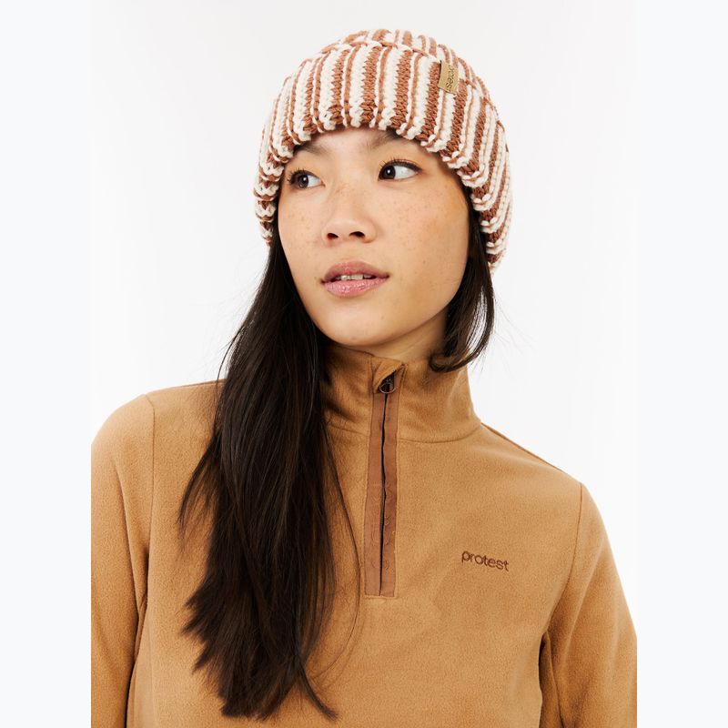 Női pulóver Protest PRTRemutez 1/4 Zip Active teddy brown 7