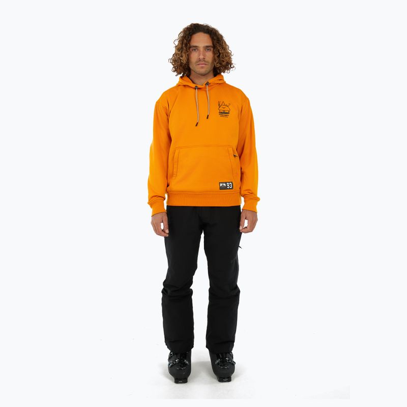 Férfi snowboard kapucnis pulóver Protest PRTIvo Outdoor Hoodie caramel yellow 2