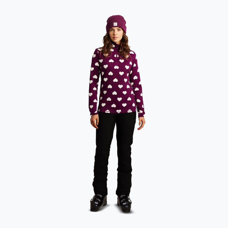 Női polár pulóver Protest PRTSwana 1/4 Zip Active current purple 2
