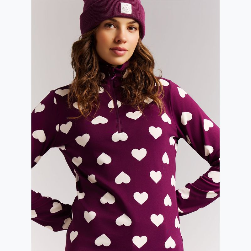 Női polár pulóver Protest PRTSwana 1/4 Zip Active current purple 5