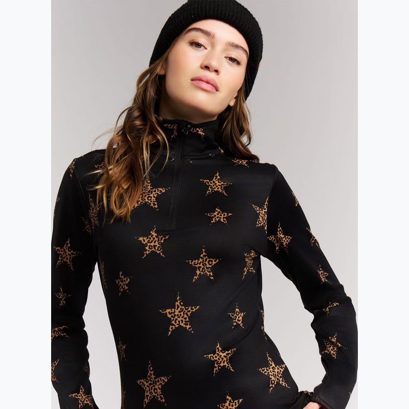Női polár pulóver Protest PRTSwana 1/4 Zip Active fudgecamel 4