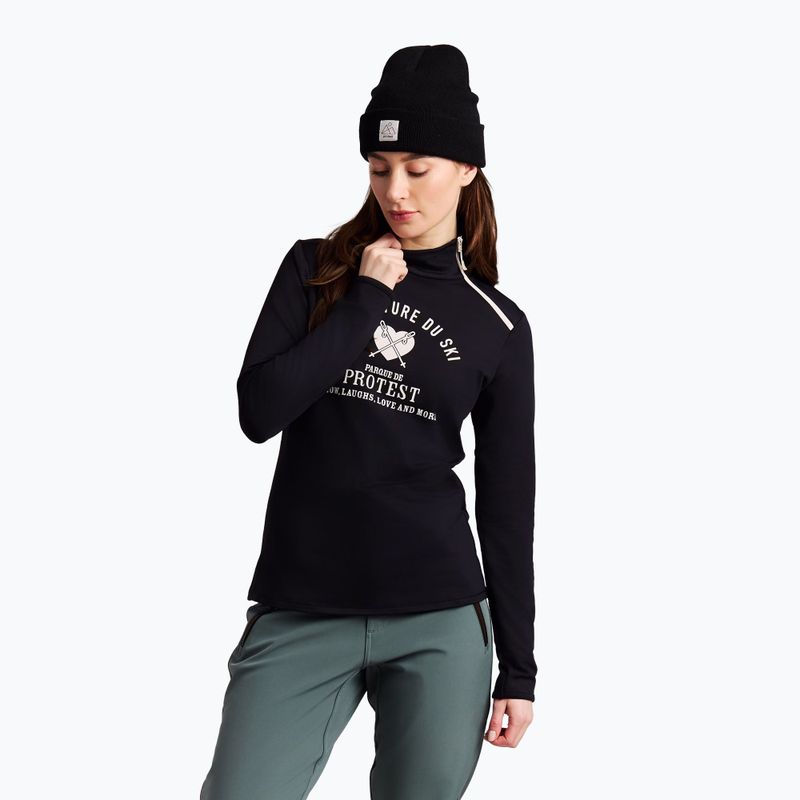 Női hosszú ujjú póló Protest PRTHolker Active true black 4