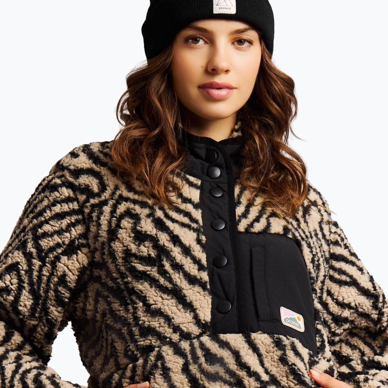 Női polár pulóver Protest PRTJosey 1/4 Button bamboobeige 5