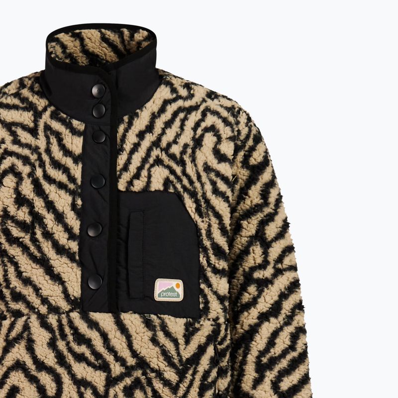 Női polár pulóver Protest PRTJosey 1/4 Button bamboobeige 8