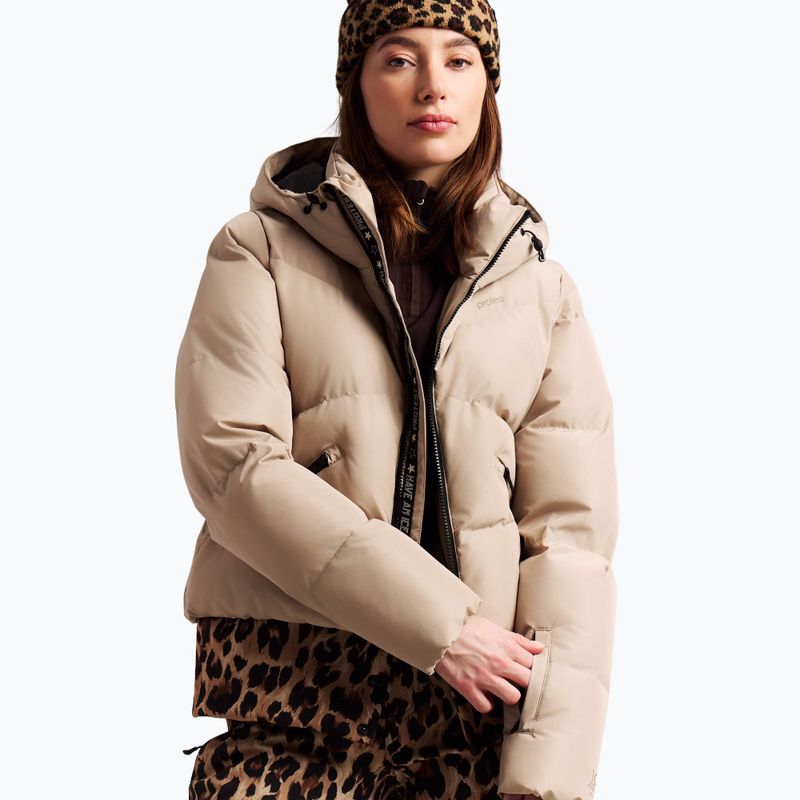 Női snowboarddzseki Protest PRTPreppydos Zipshift bamboobeige 5
