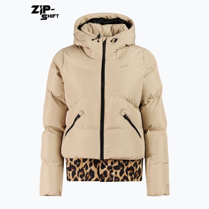 Női snowboarddzseki Protest PRTPreppydos Zipshift bamboobeige 7
