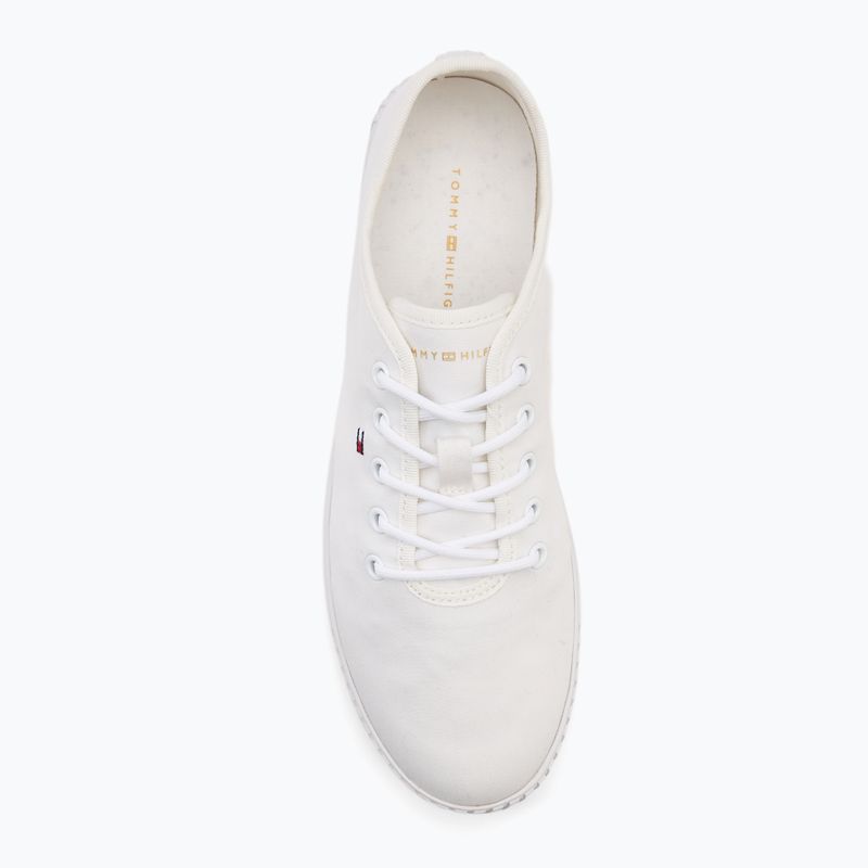 Tommy Hilfiger női edzőcipő Canvas Lace Up fehér 5