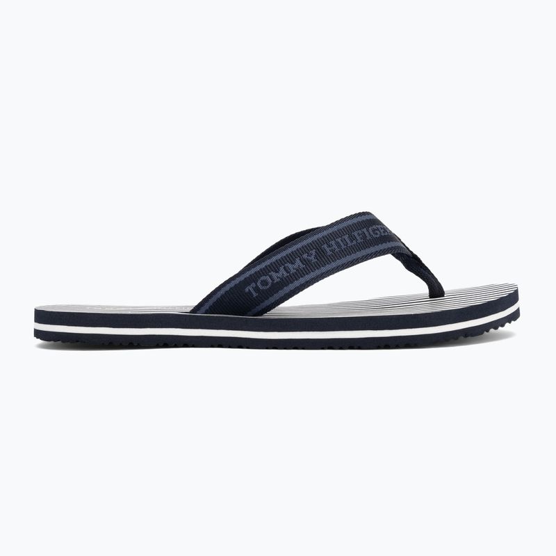 Női flip-flop papucs Tommy Hilfiger Stripes Beach Sandal space blue 2