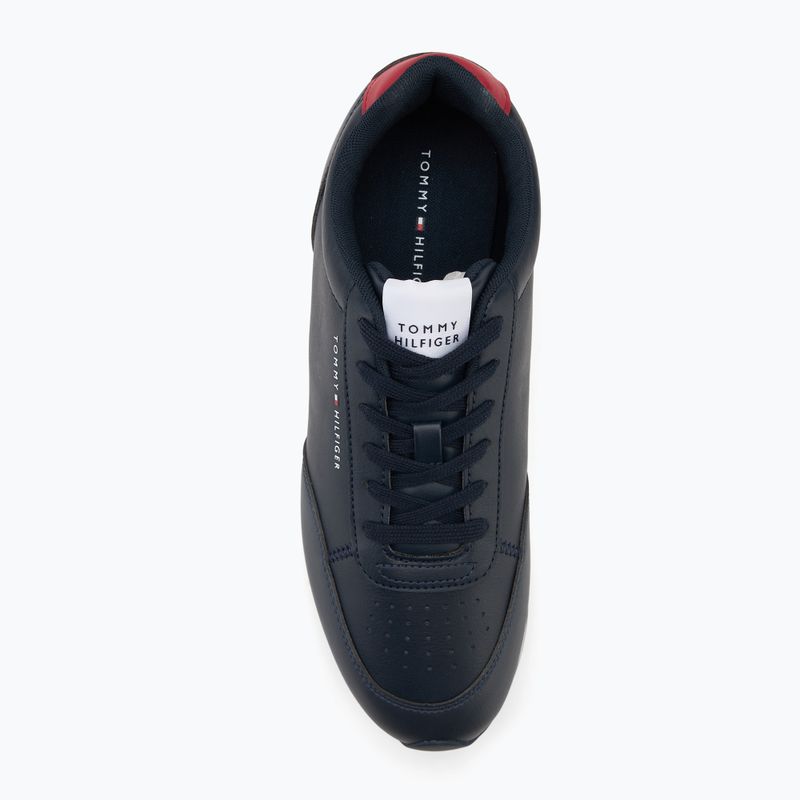 Tommy Hilfiger Lo Runner Pu Mix sivatagi égbolt férfi cipő 5