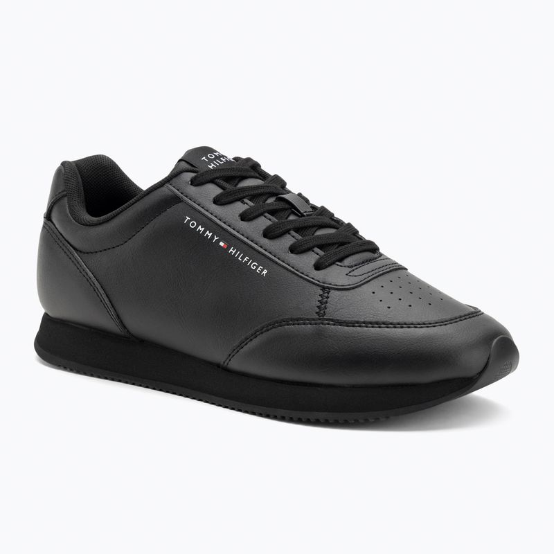 Férfi Tommy Hilfiger Lo Runner Pu Mix fekete cipő