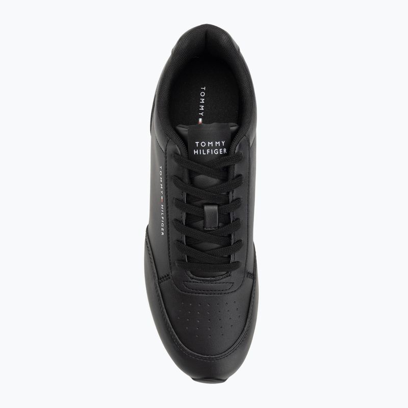 Férfi Tommy Hilfiger Lo Runner Pu Mix fekete cipő 5