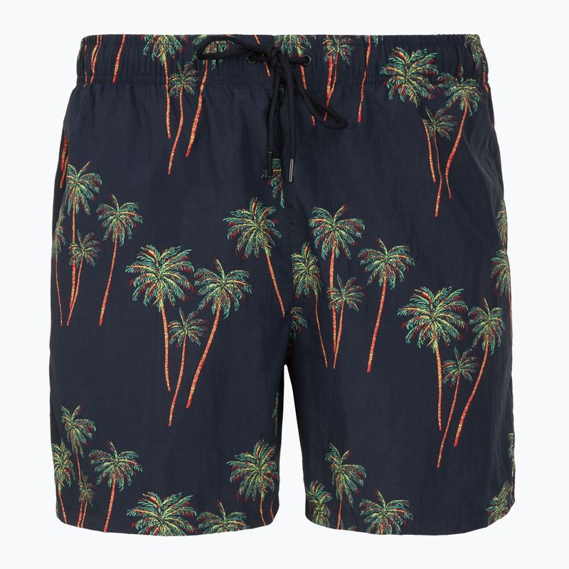 Tommy Hilfiger férfi Medium Drawstring Print pálma trópusi aop sivatagi égbolt fürdőnadrág