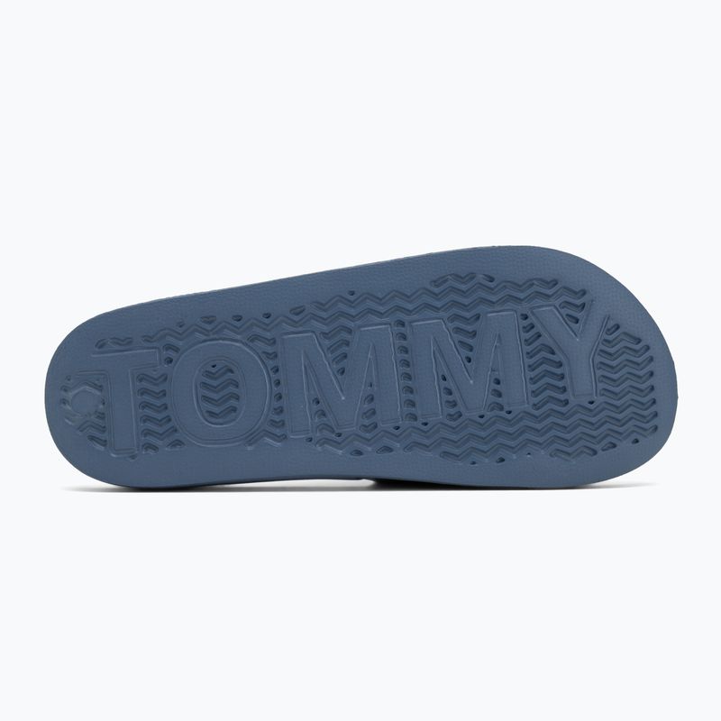 Tommy Jeans Pool Slide Ess DBX kék part férfi flip-flopok 4