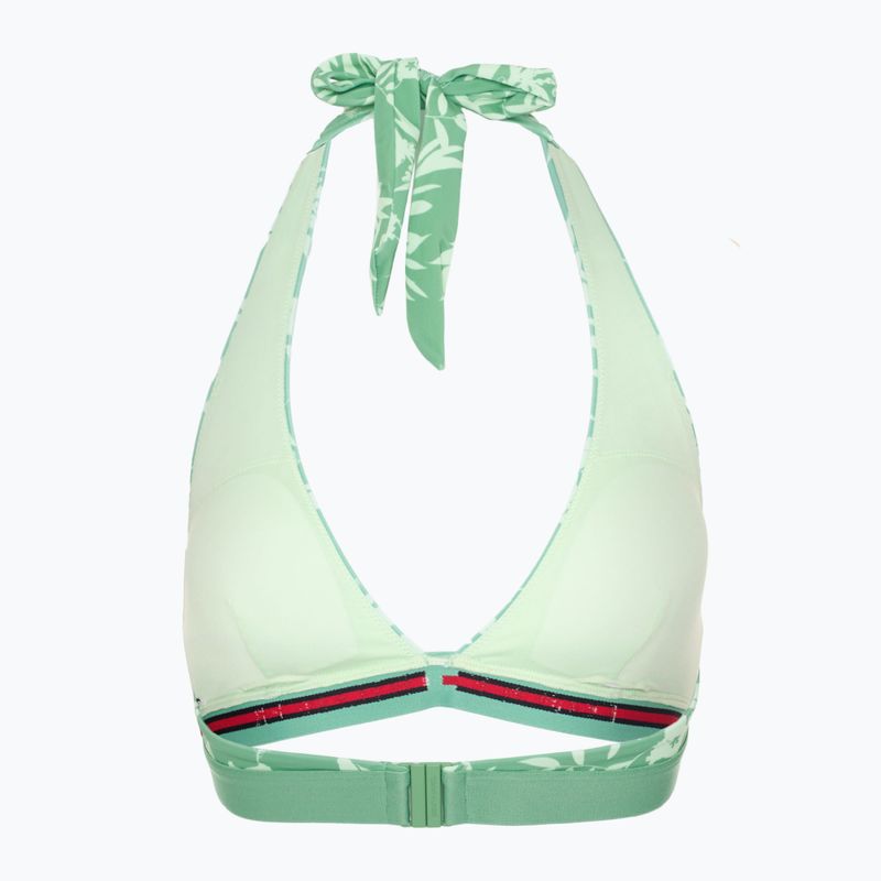 Tommy Hilfiger Halter Rp Print fürdőruha felső virágos trópusi aop fort zöld 2
