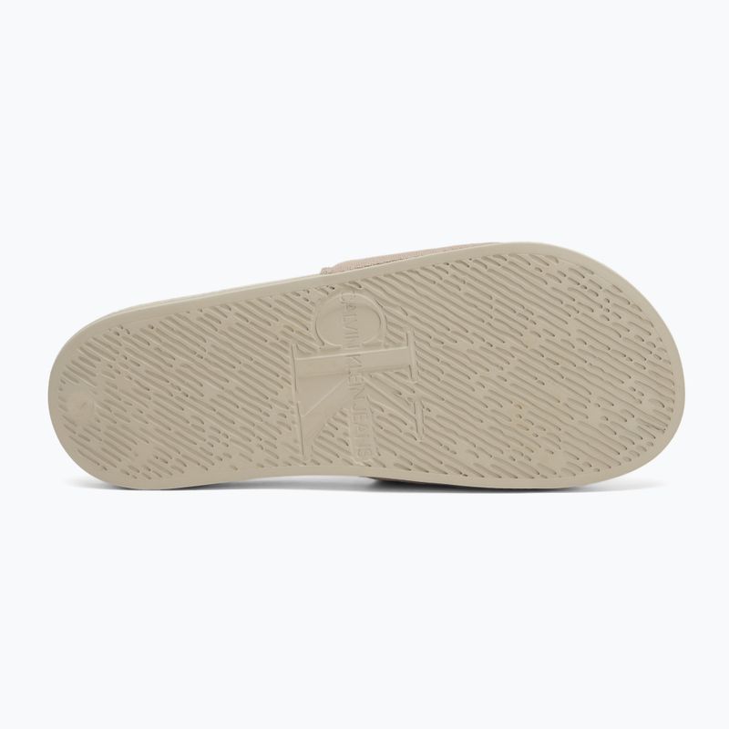 Férfi papucs Calvin Klein YM0YM01271 Slide Monogram Cv eggshell/atmosphere 4