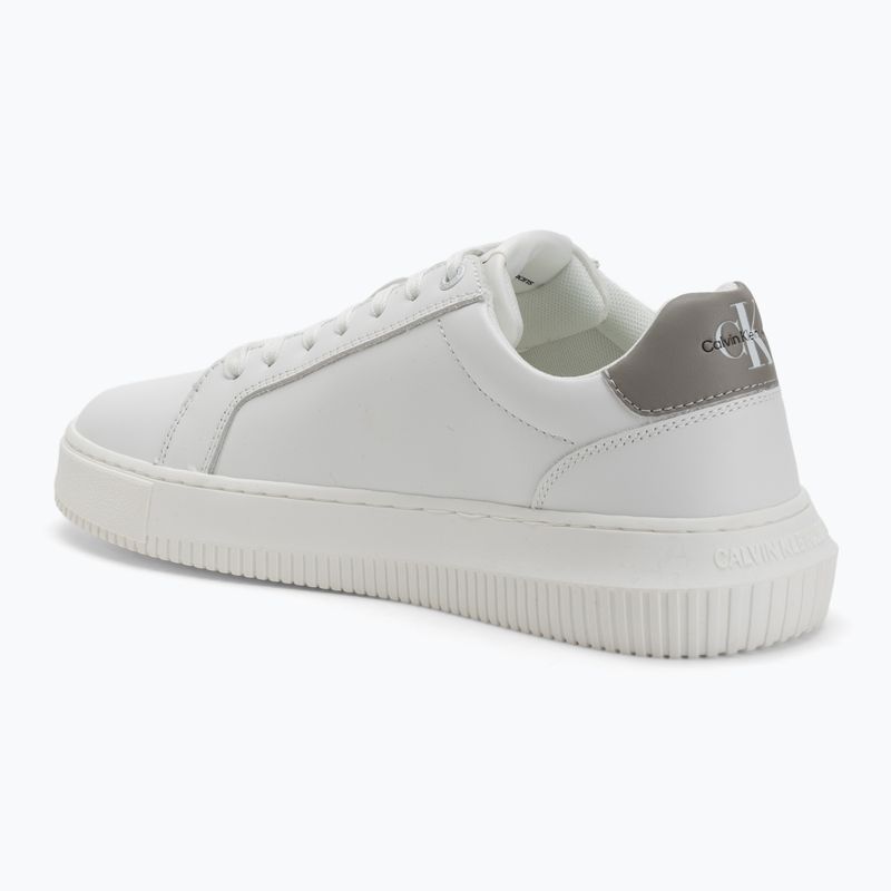 Calvin Klein férfi cipő YM0YM00681 Chunky Cupsole Monologo Lth hármas világos fehér/rock ridge 3