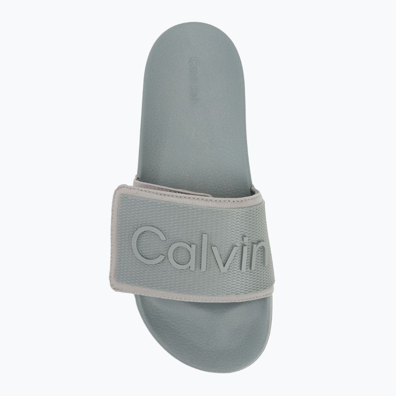 Férfi papucs Calvin Klein HM0HM01437 Adj Pool Slide TPU granite road 5