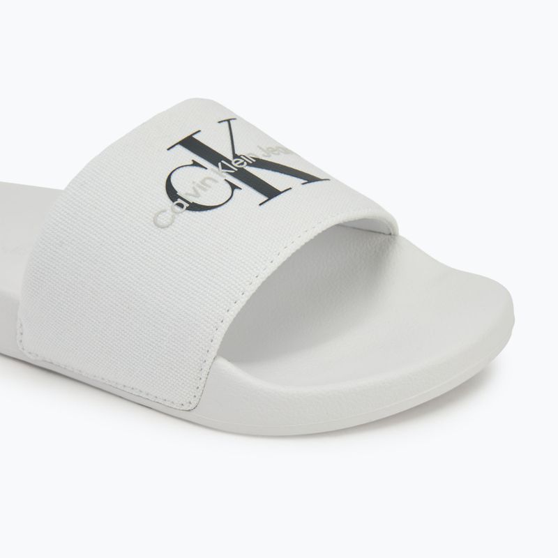 Férfi papucs Calvin Klein YM0YM01271 Slide Monogram Cv bright white/black 7