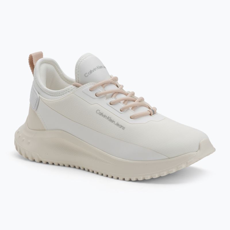 Calvin Klein női cipő YW0YW01665 Eva Runner Sock Mix In Hitech fényes fehér/krémfehér/rózsaszín