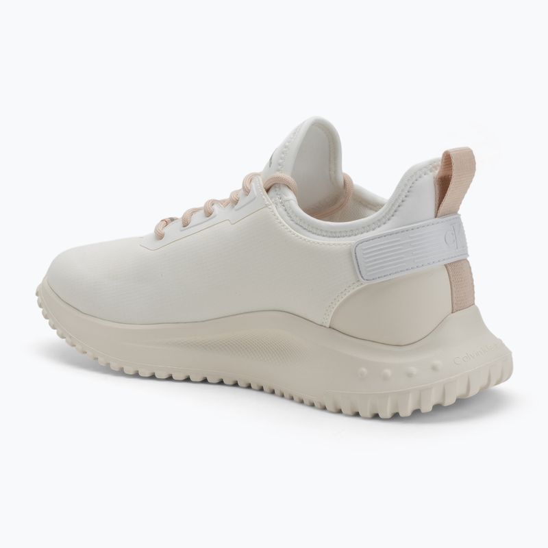 Calvin Klein női cipő YW0YW01665 Eva Runner Sock Mix In Hitech fényes fehér/krémfehér/rózsaszín 3