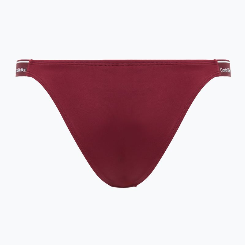 Fürdőruha alsó Calvin Klein KW0KW02732 Curved Delta Bikini plum glaze 2