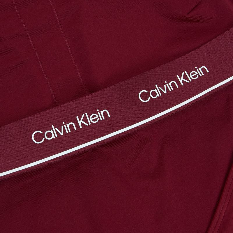 Női egyrészes fürdőruha Calvin Klein KW0KW02733 High Neck - RP plum gaze 3