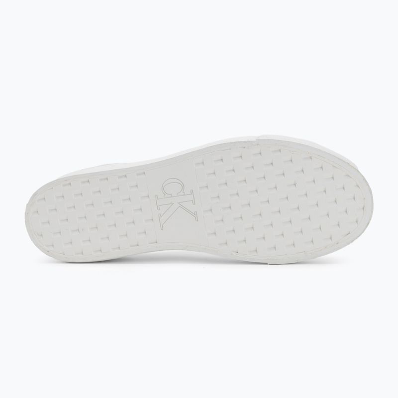 Calvin Klein női edzőcipő YW0YW01763 Vulc Flatform Low Cv MG tripla fényes fehér 4