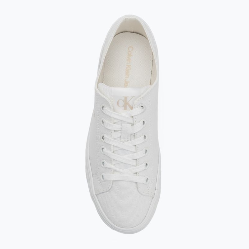Calvin Klein női edzőcipő YW0YW01763 Vulc Flatform Low Cv MG tripla fényes fehér 6