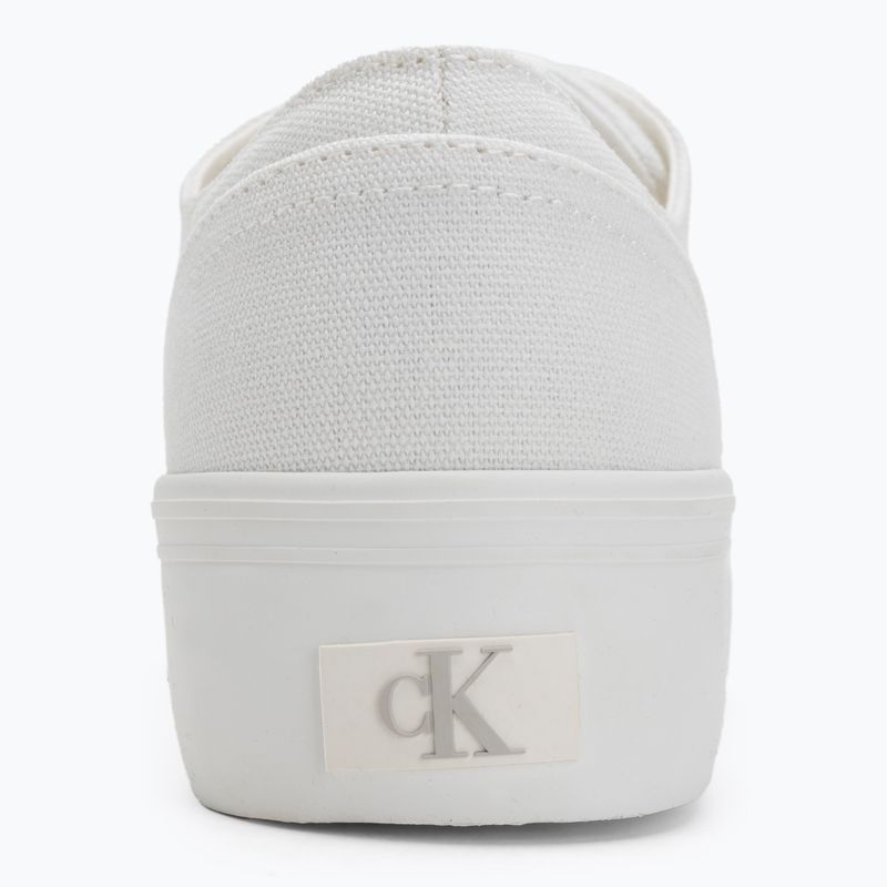 Calvin Klein női edzőcipő YW0YW01763 Vulc Flatform Low Cv MG tripla fényes fehér 7