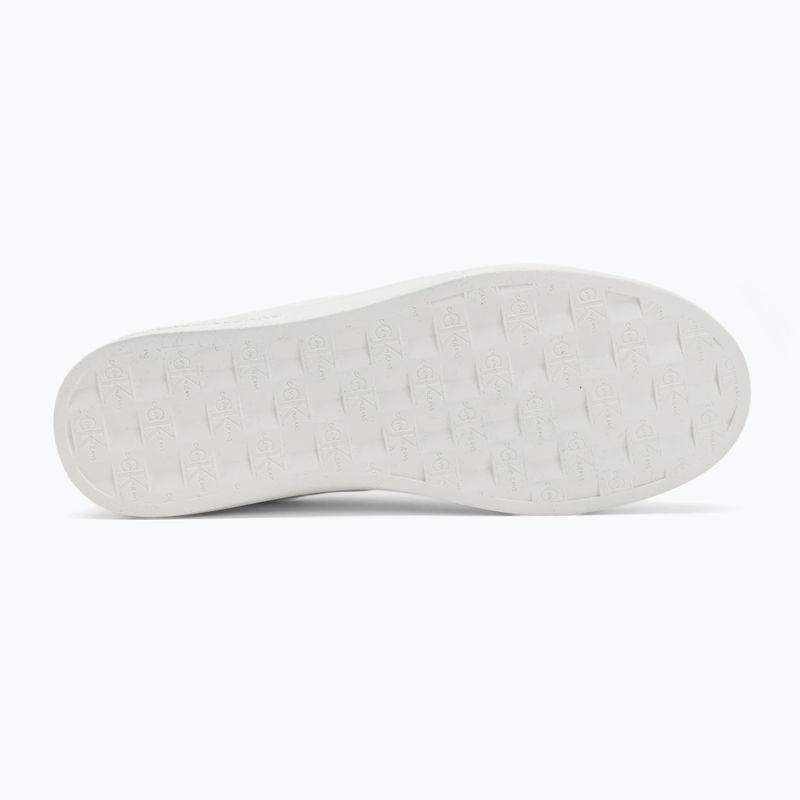 Calvin Klein női cipő YW0YW01444 Classic Cupsole Lowlaceup Lth Wn fényes fehér/holdfény jade 4