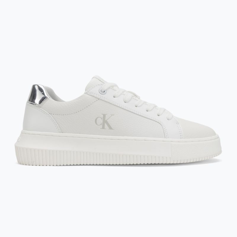 Calvin Klein női cipő YW0YW01769 Chunky Cupsole Low Mg fényes fehér/ezüst 2