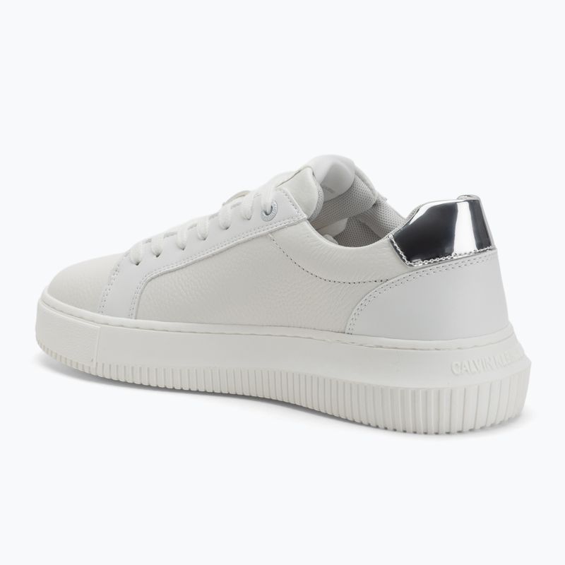 Calvin Klein női cipő YW0YW01769 Chunky Cupsole Low Mg fényes fehér/ezüst 3