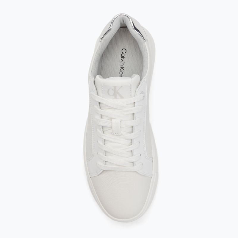 Calvin Klein női cipő YW0YW01769 Chunky Cupsole Low Mg fényes fehér/ezüst 5